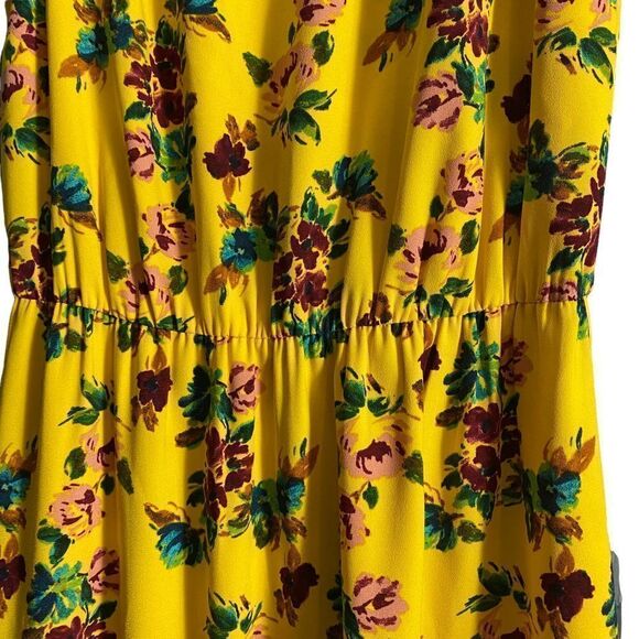 Marigold Floral Sleeveless Dress Size XS - Picture 2 of 6